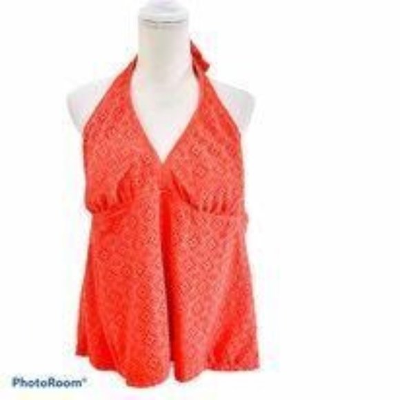 Catalina Tops - Catalina Woman's Sz 2X Peach Halter Top
